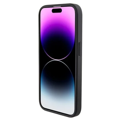 Ferrari Perforated Waves Metal Logo tok iPhone 15 Pro - fekete - 5