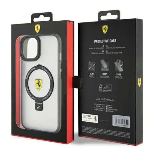 Ferrari Ring Stand 2023 Kollekció MagSafe tok iPhone 15 Plus / 14 Plus - Átlátszó tok - 8
