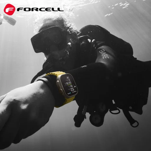 FORCELL F-DESIGN FA12 szíj Apple Watch 42/44/45/49 mm sárga - 2