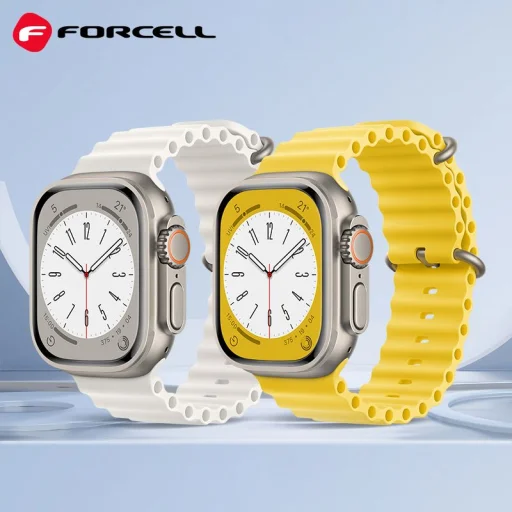 FORCELL F-DESIGN FA12 szíj Apple Watch 42/44/45/49 mm sárga - 6