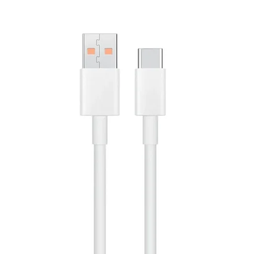 XIAOMI eredeti kábel USB A-ról Type-C-re 6A 1 m fehér tömeges - 1