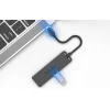 USB-C 3.0 Hub 4 Porthoz Tápegységgel Vention TGKBD 0.5m Fekete ABS thumbnail
