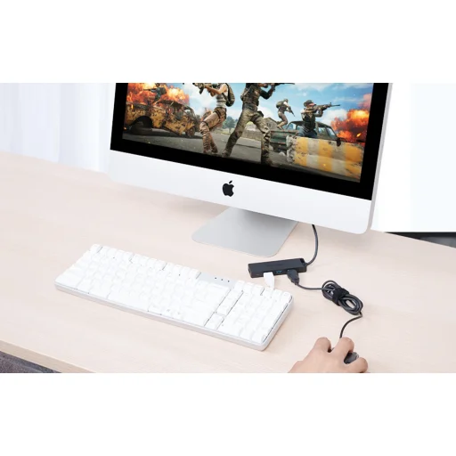 USB-C 3.0 Hub 4 Porthoz Tápegységgel Vention TGKBD 0.5m Fekete ABS - 4