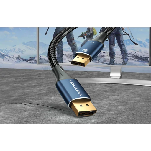 DisplayPort 1.4 kábel Vention HCELH 2m, 8K 60Hz/4K 120Hz (kék) - 5