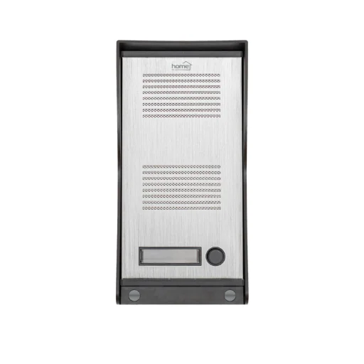 Home DP 22 vezetékes kaputelefon szett, falon kívüli alumínium kültéri egység, kétvezetékes bekötés, zárnyitási lehetőség, IP23 vízállóság, 230V - 3