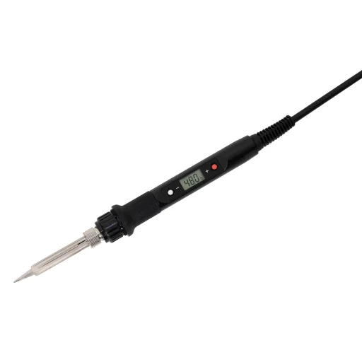 Home FPL 80W hőfokszabályozós, digitális forrasztópáka, LCD digitális kijelző, szabályozható hőmérséklet (180-480 °C), 230 V~ / 80 W max., kerámia fűtőelem - 1