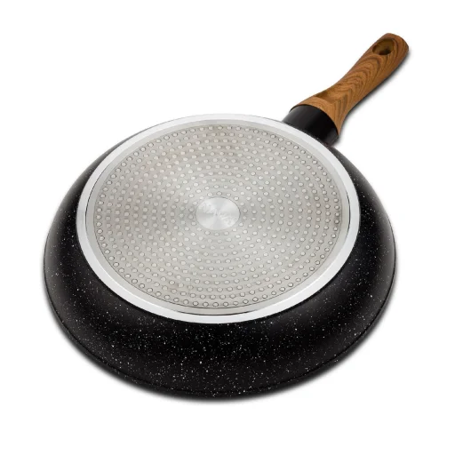 Nava 10-144-103 Nature tapadásmentes serpenyő, kőbevonattal, 28 cm átmérő - 2