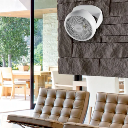 Home TF 23 TURBO asztali/fali ventilátor, 50 W, 3 fokozat, 23 cm-es lapátátmérő, 90°-ban dönthető fej, fehér - 5