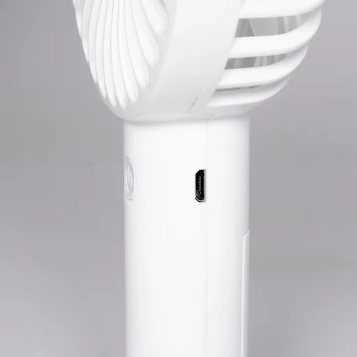 Home HF 9/WH kézi, tölthető ventilátor, 4 W, 10 cm-es lapátátmérő, 3 fokozat, 1200 mAh Li-ion akkumulátor, asztali tartó, fehér - 4