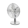 Home TFS 25 asztali fém ventilátor, 30 W, 3 fokozat, 25 cm-es lapátátmérő, oszcillálás, 4 ventilátorlapát, ezüst színű bevonat thumbnail