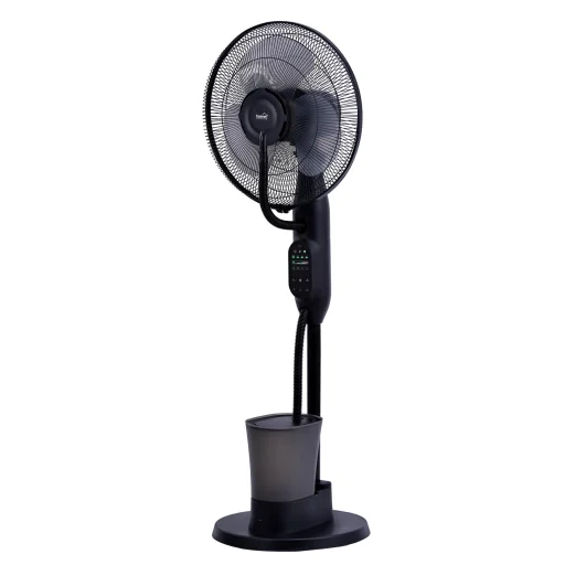 Home SFM43BK párásító ventilátor, 75 W, 40 cm névleges lapátátmérő, 3 lapát, 3 fokozat, oszcillálás, kikapcsolásidőzítés, 3 fokozatú párásítás, állítható dőlésszög - 1