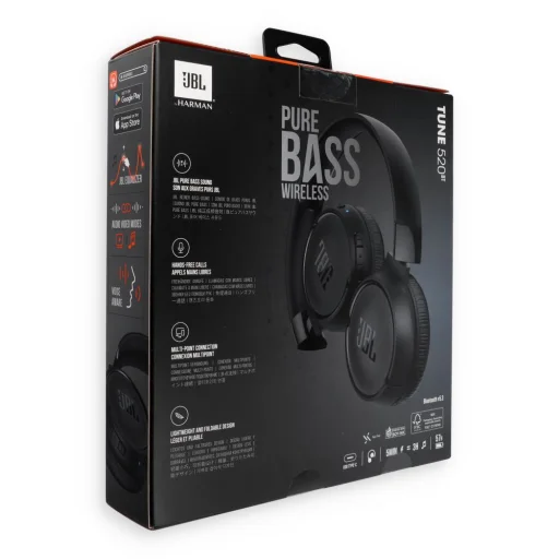 JBL Tune 520BT Bluetooth Fejhallgató Fekete - 4