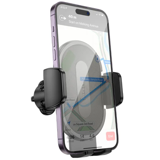 Borofone autós telefontartó BH133 Rio szellőzőre fekete - 5