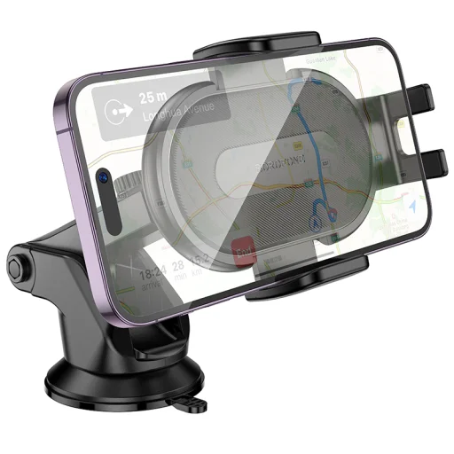 Borofone autós telefontartó BH134 Rio szélvédőre fekete - 4