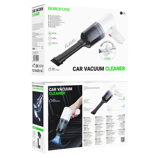 Borofone vezeték nélküli autós porszívó FC4 gyémánt fehér - 9