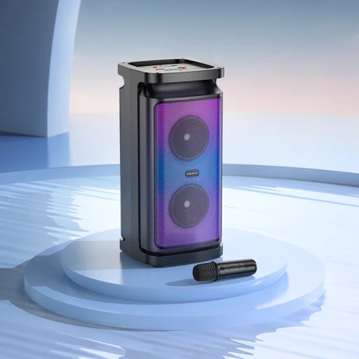 Borofone Hordozható Bluetooth Hangszóró BP25 Vida mikrofon fekete - 7