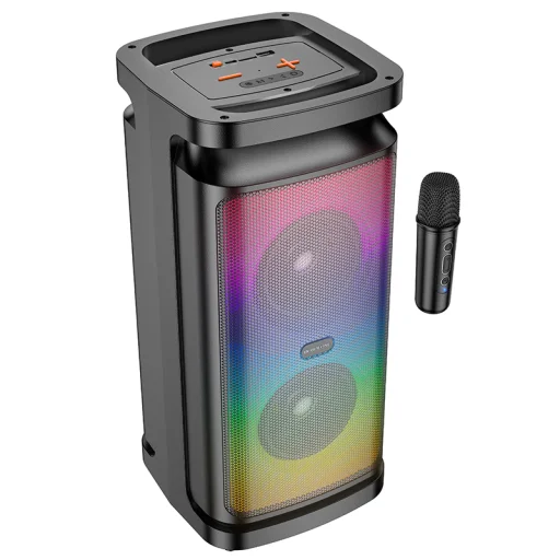 Borofone Hordozható Bluetooth Hangszóró BP25 Vida mikrofon fekete - 1