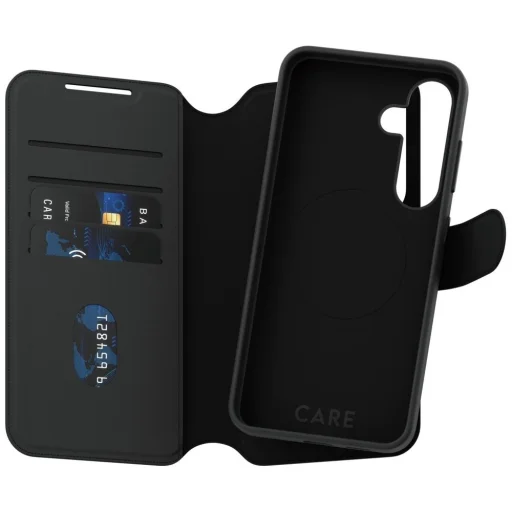 CARE by PanzerGlass Feature Tango 2in1 Wallet tok Samsung Galaxy S25 - Fekete - 4