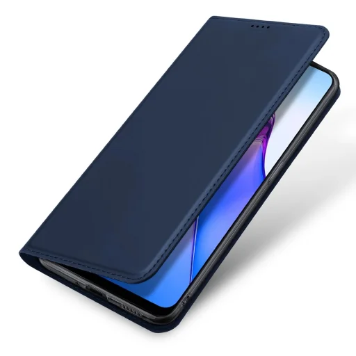 Dux Ducis Skin Pro tok Oppo Reno 8 Pro fliptok kártyatartó állvány kék - 4