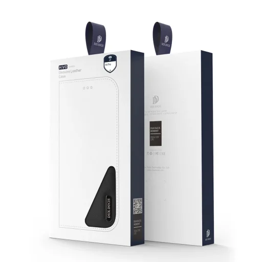 Dux Ducis Hivo valódi bőr fliptok kártyák és dokumentumok számára iPhone 14 Pro Barna tok - 5