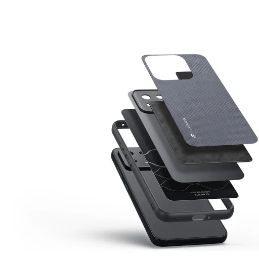 Dux Ducis Fino tok Xiaomi 13 tok szilikon kerettel szürke - 2