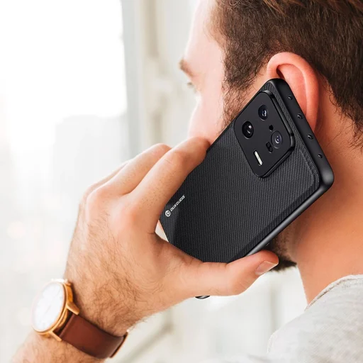 Dux Ducis Fino tok Xiaomi 13 Pro szilikon kerettel szürke tok - 11