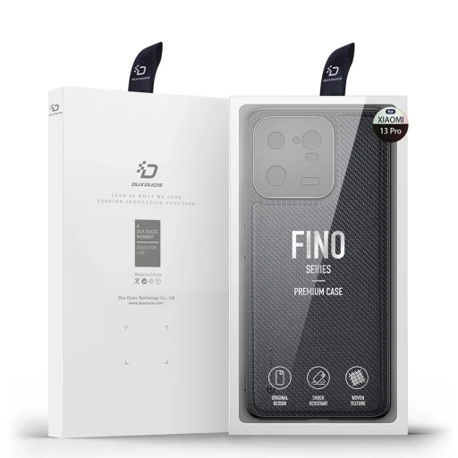 Dux Ducis Fino tok Xiaomi 13 Pro szilikon kerettel szürke tok - 5