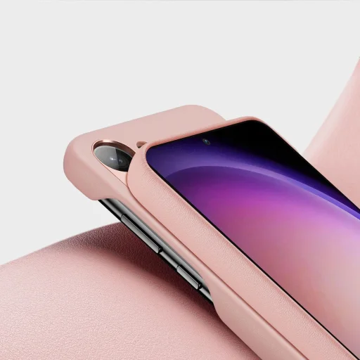 Dux Ducis Grit tok Samsung Galaxy S23 elegáns tok műbőrből rózsaszín - 8
