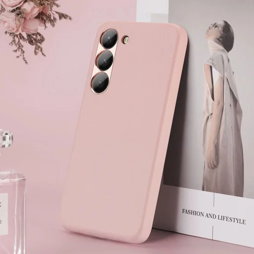 Dux Ducis Grit tok Samsung Galaxy S23 elegáns tok műbőrből rózsaszín - 10