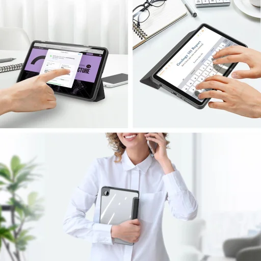 Dux Ducis Toby fliptok Samsung Galaxy Tab A9 8.7'' - fekete - 8