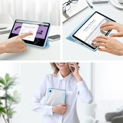 Dux Ducis Toby fliptok Samsung Galaxy Tab A9 8.7'' - kék - 3