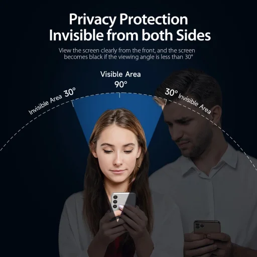Dux Ducis Privacy üveg Samsung S24 - fekete kerettel üvegfólia - 3
