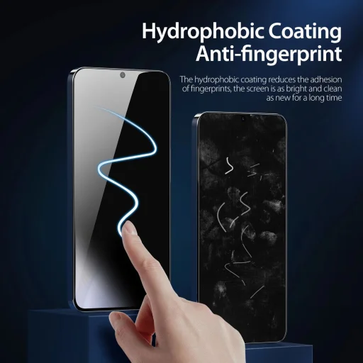 Dux Ducis Privacy üveg Samsung S24 - fekete kerettel üvegfólia - 5