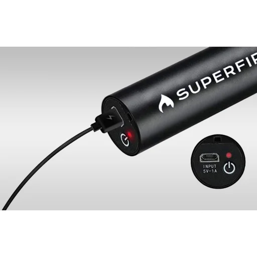 Superfire S11-X zseblámpa, 700lm, USB - 6