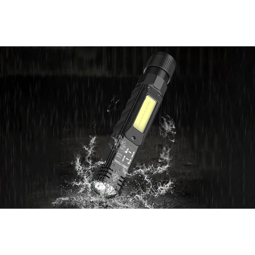 Superfire G19 multifunkcionális zseblámpa, 200lm, USB - 8