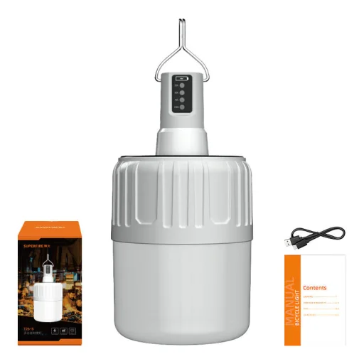 Solar kempinglámpa Superfire T26-S, 500lm - 2