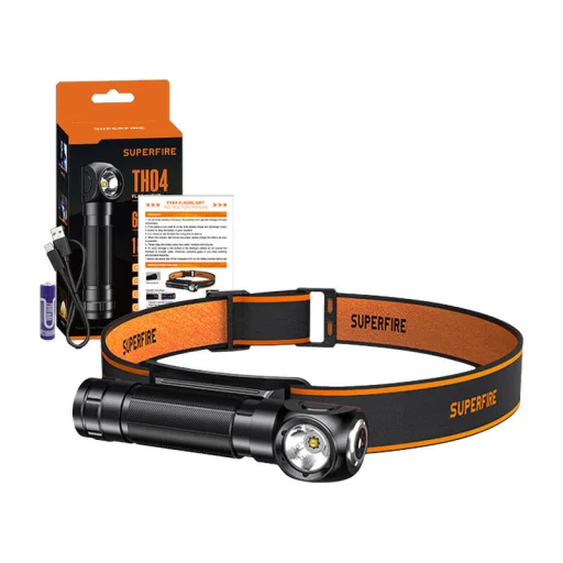 2 az 1-ben Fejlámpa Superfire TH04, 600lm, USB-C - 2