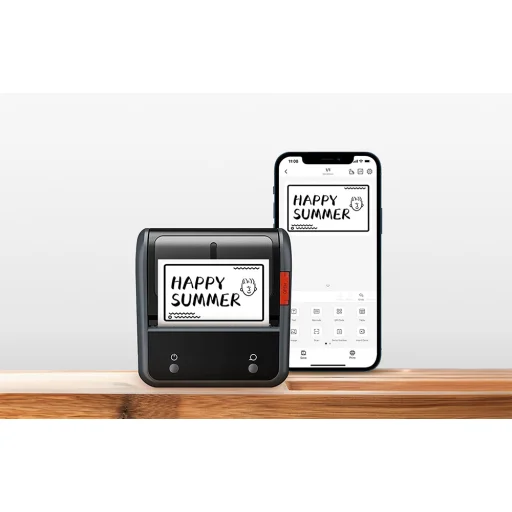 Niimbot B3S_P thermo, termikus címkenyomtató szürke Bluetooth - 3