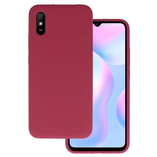 Szilikon Lite tok Xiaomi Redmi 9A bordó - 1