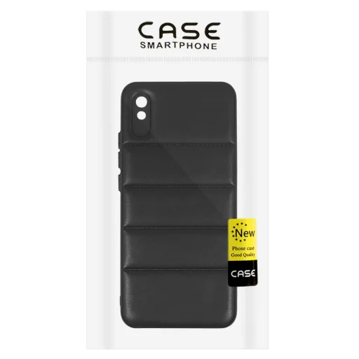 Bőr 3D tok Xiaomi Redmi 9A design 2 fekete tok - 7