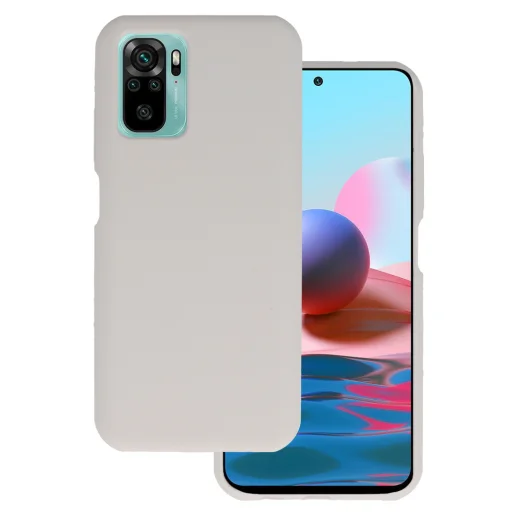 Silicone Lite tok Xiaomi Redmi Note 10/Note 10S/Poco M5S titanium - 1