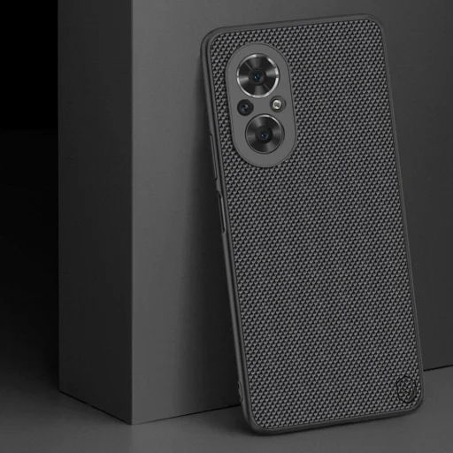 Nillkin Textured Case tartós, erősített tok gél kerettel és nejlon háttal Honor 50 SE fekete tok - 11