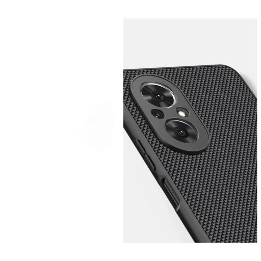 Nillkin Textured Case tartós, erősített tok gél kerettel és nejlon háttal Honor 50 SE fekete tok - 7