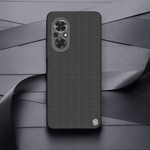 Nillkin Textured Case tartós, erősített tok gél kerettel és nejlon háttal Honor 50 SE fekete tok - 10