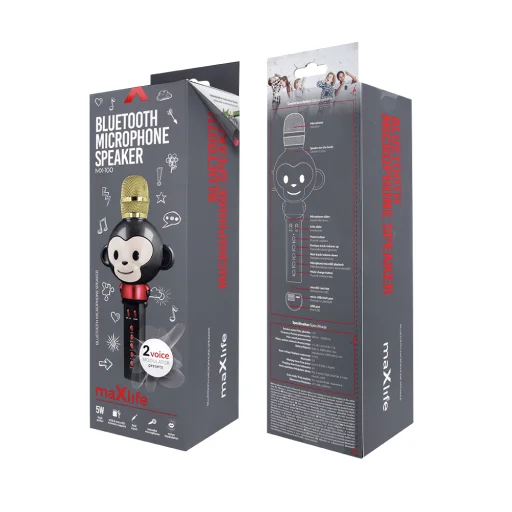 Maxlife Bluetooth mikrofon hangszóróval Állat MX-100 fekete - 4
