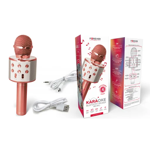 Forever Bluetooth mikrofon hangszóróval BMS-300 Lite rózsaarany - 3