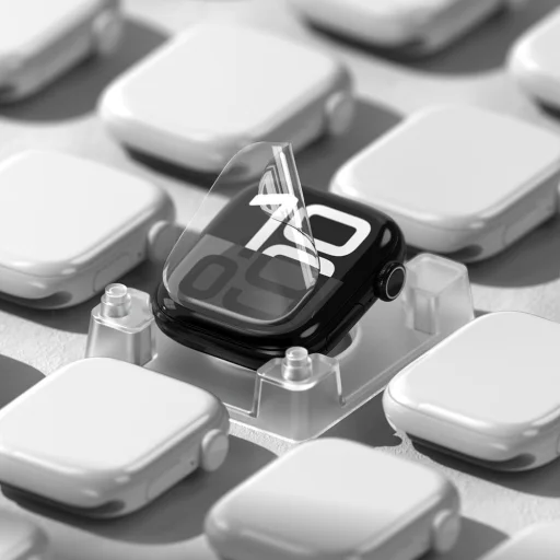 Ringke Dual Easy Pro 2-darab Apple Watch 10/11 (46 mm) áttetsző kijelzővédi fólia - 7