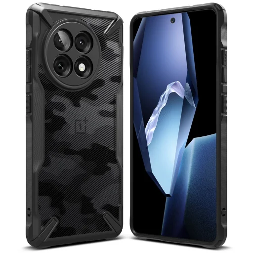 Ringke Fusion X OnePlus 13R Camo Fekete tok - 2