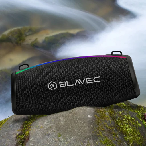 Blavec Hordozható Bluetooth Hangszóró TWS WS-02 Bassbox - 120W (WS02-B) fekete - 6