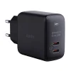  Fali töltő Aukey PA-B4T, 2xUSB-C, 45W (fekete) thumbnail